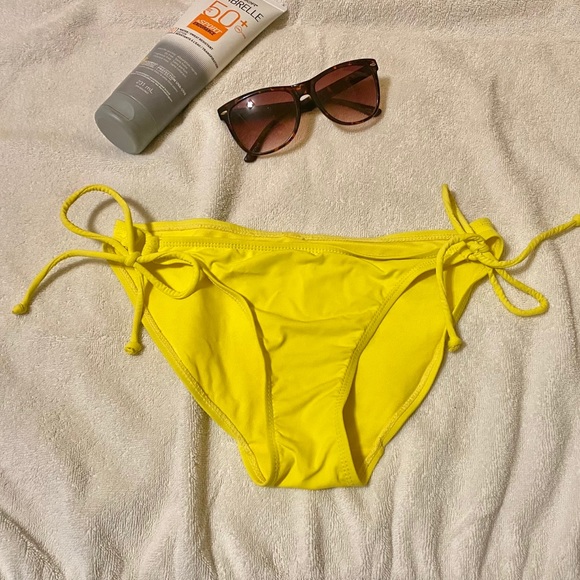 Garage Yellow Drawstring Bikini Bottom - Picture 2 of 6